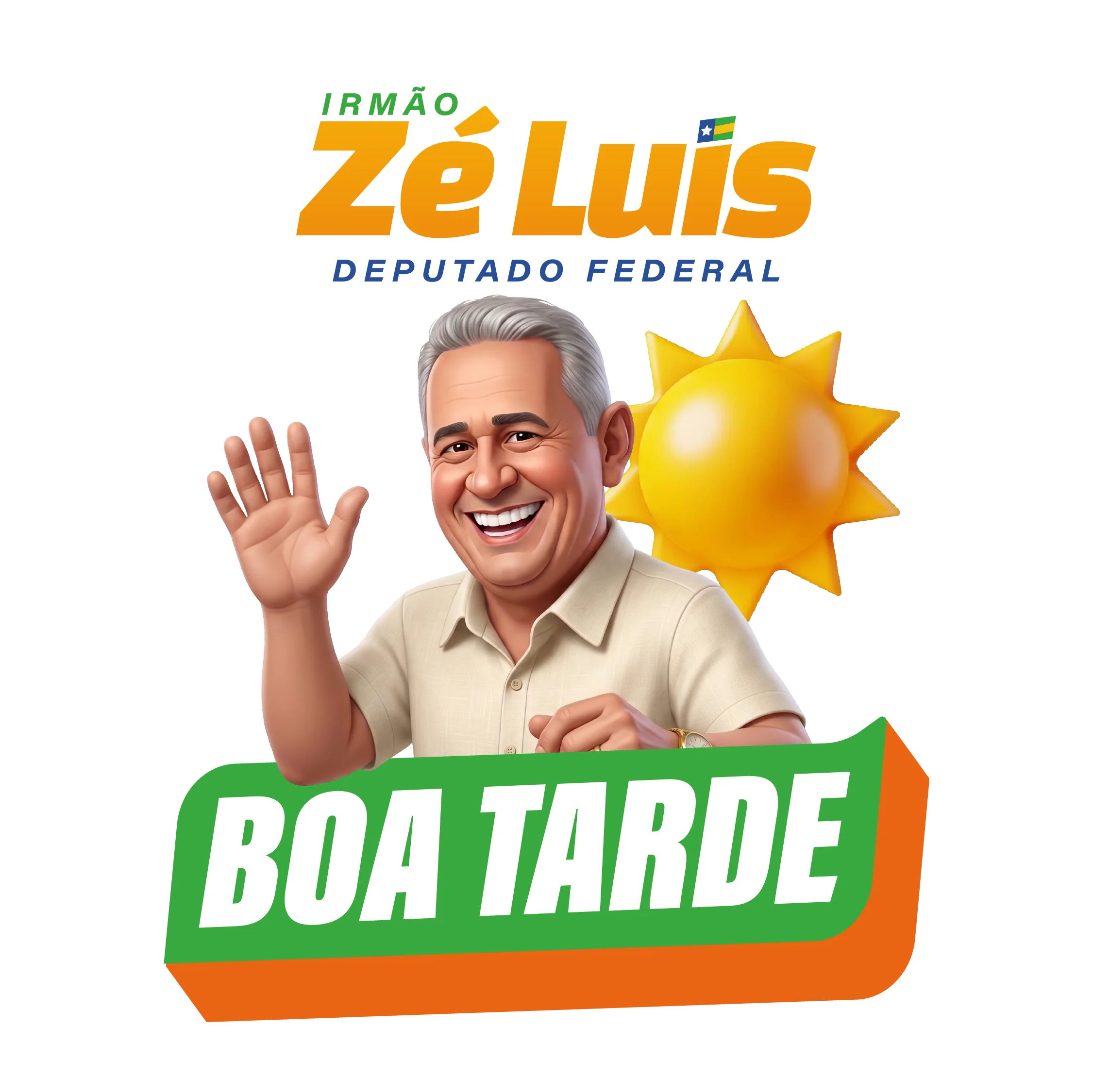 Figurinha Boa Tarde do Abençoado